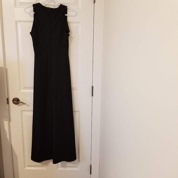 (6) Nu-Mode Vintage Gown Classic Black Maxi Evening Bridesmaid Formal Wear - Picture 2 of 7